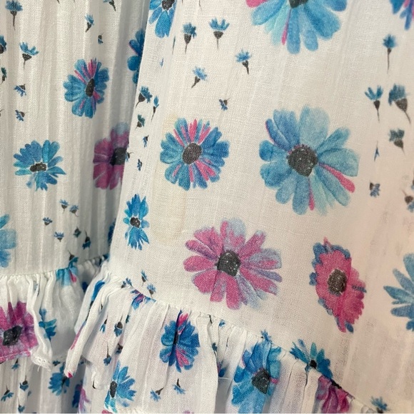 LoveShackFancy Miri Cotton Candy Floral Midi Dress - Picture 8 of 9